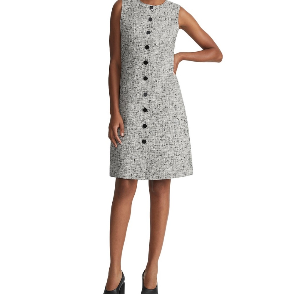 LAFAYETTE 148 NEW YORK
SLEEVELESS BUTTON FR
COLOR: Black Mult
SIZE: 12 & 14 - Picture 5 of 16